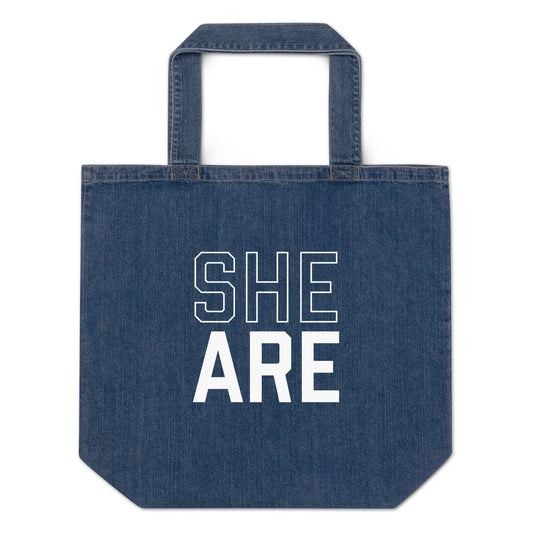 PSU - "SHE ARE" Denim Tote