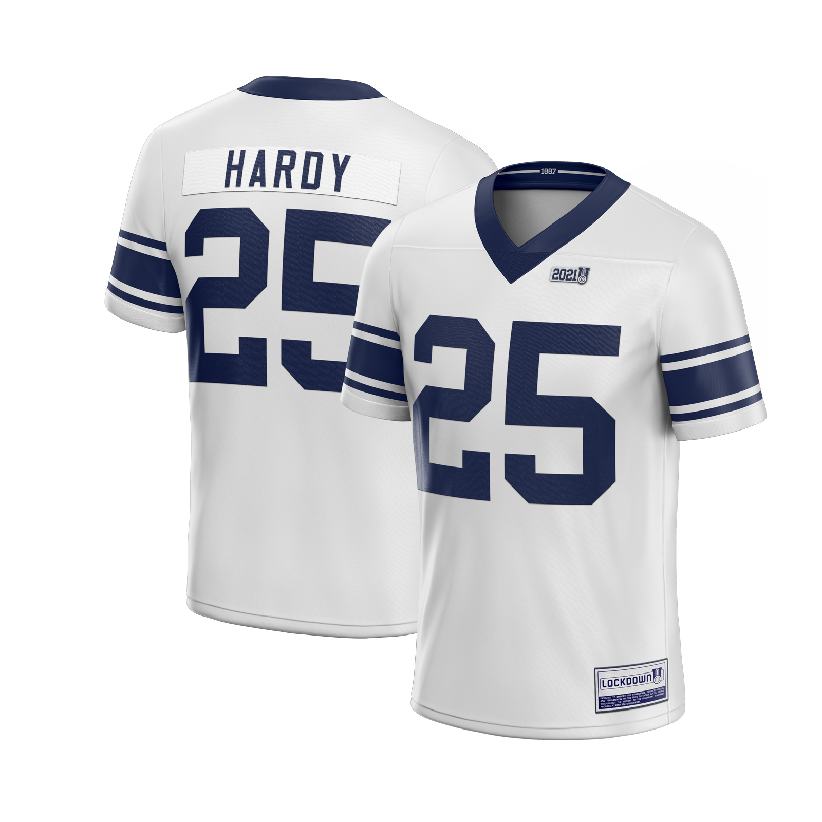 Lockdown U - Daequan Hardy Jersey White - ATH ECO