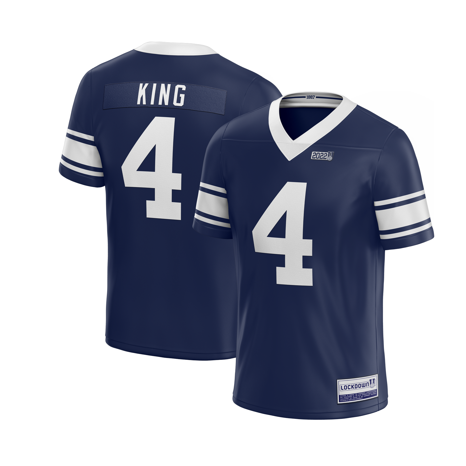 Lockdown U - Kalen King Jersey Navy - ATH ECO