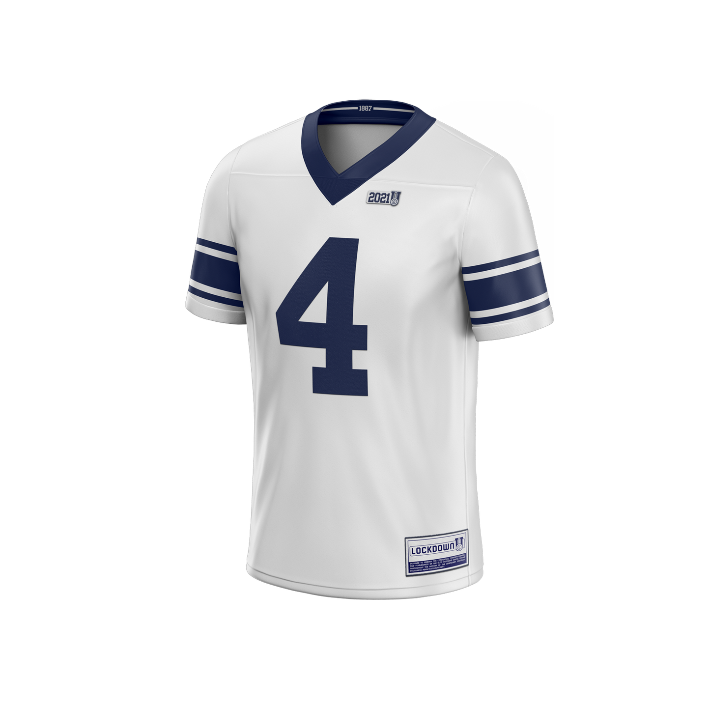 Lockdown U - Kalen King Jersey White - ATH ECO