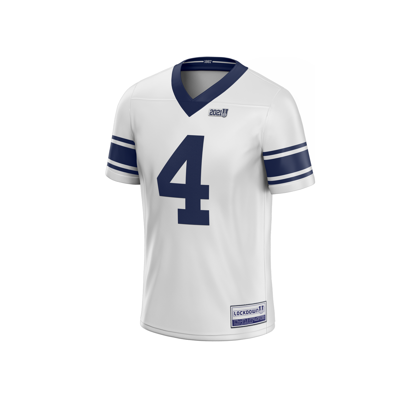 Lockdown U - Kalen King Jersey White - ATH ECO