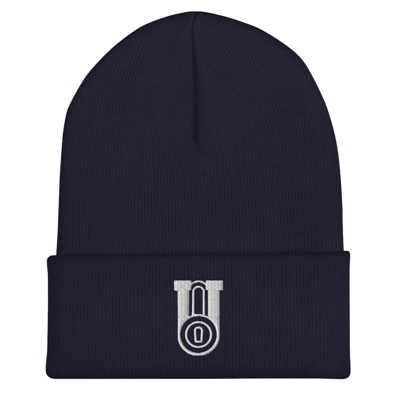 Lockdown U - Lock Logo Cuffed Beanie Navy - ATH ECO