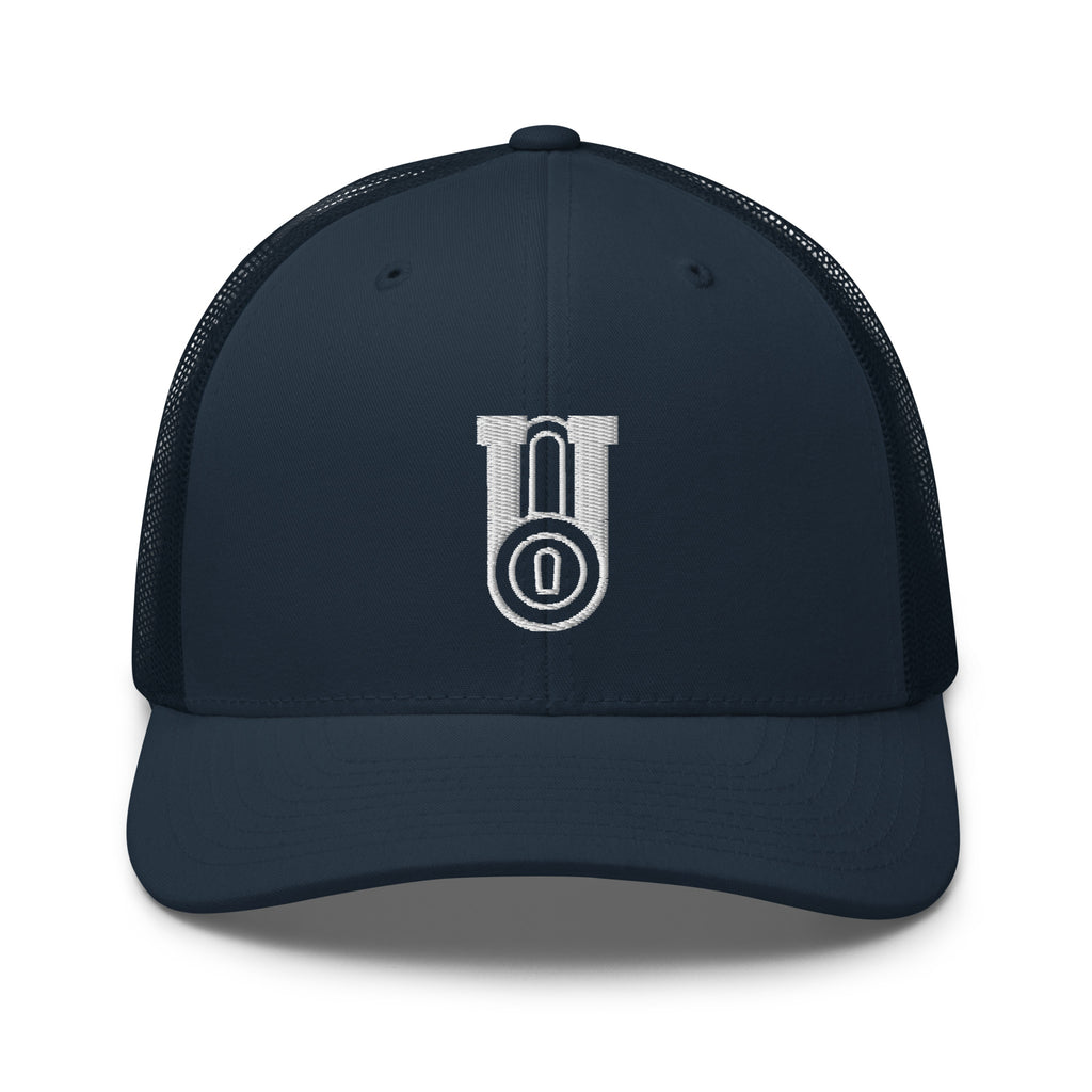 Lockdown U Trucker Hat - Lock Logo - ATH ECO