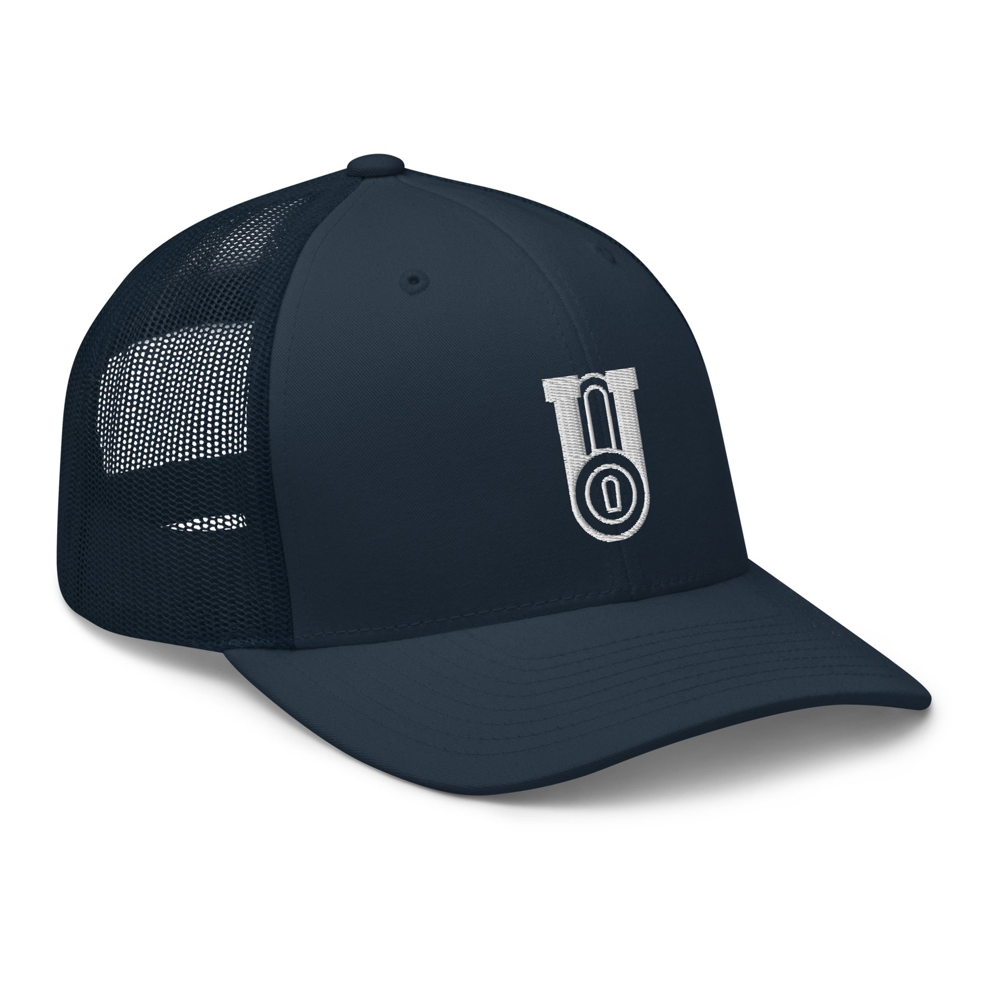 Lockdown U Trucker Hat - Lock Logo - ATH ECO