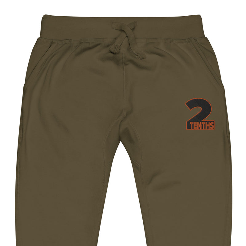 2Tenths Logo Joggers Military Green - ATH ECO