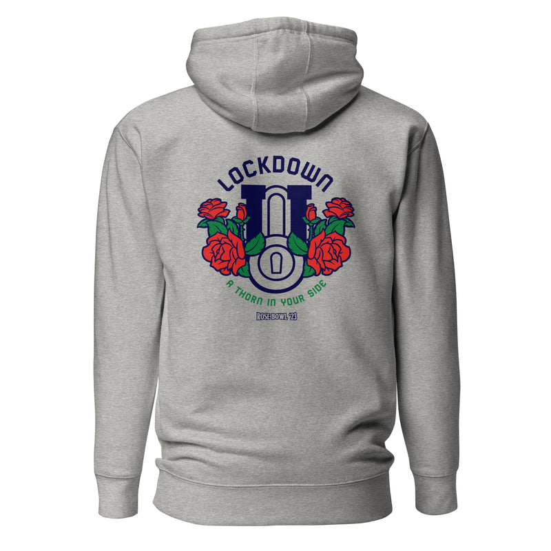 Lockdown U - Grey Rose Bowl Thorn Hoodie PSU - ATH ECO