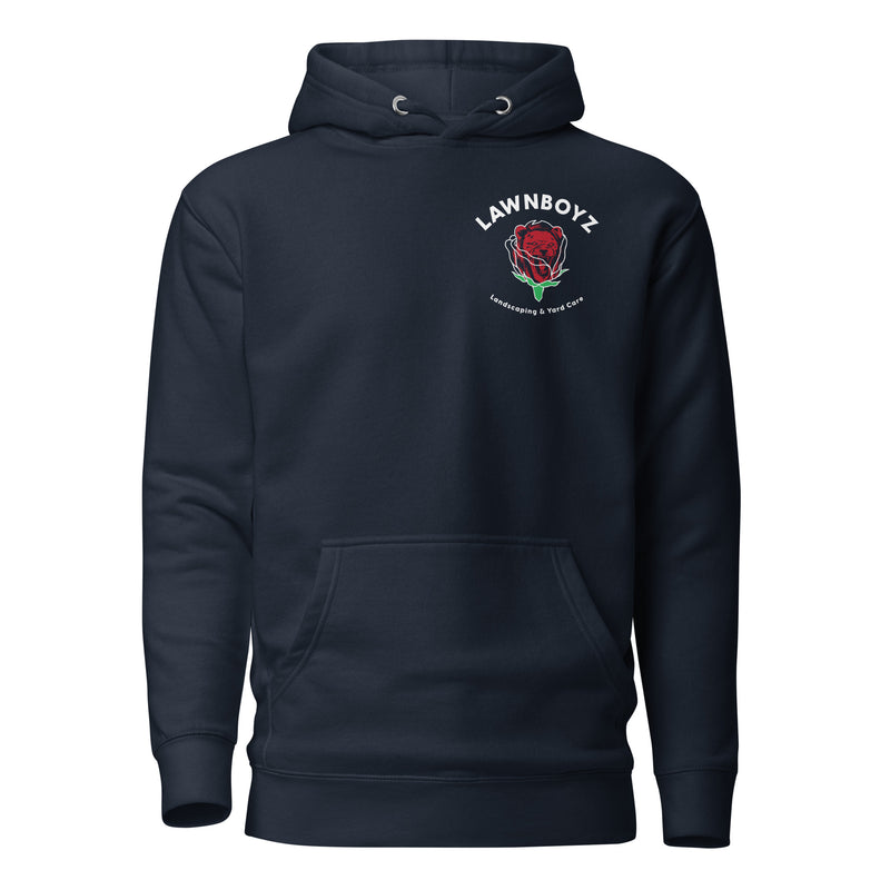 LAWNBOYZ - Navy Rose Bowl Hoodie - ATH ECO