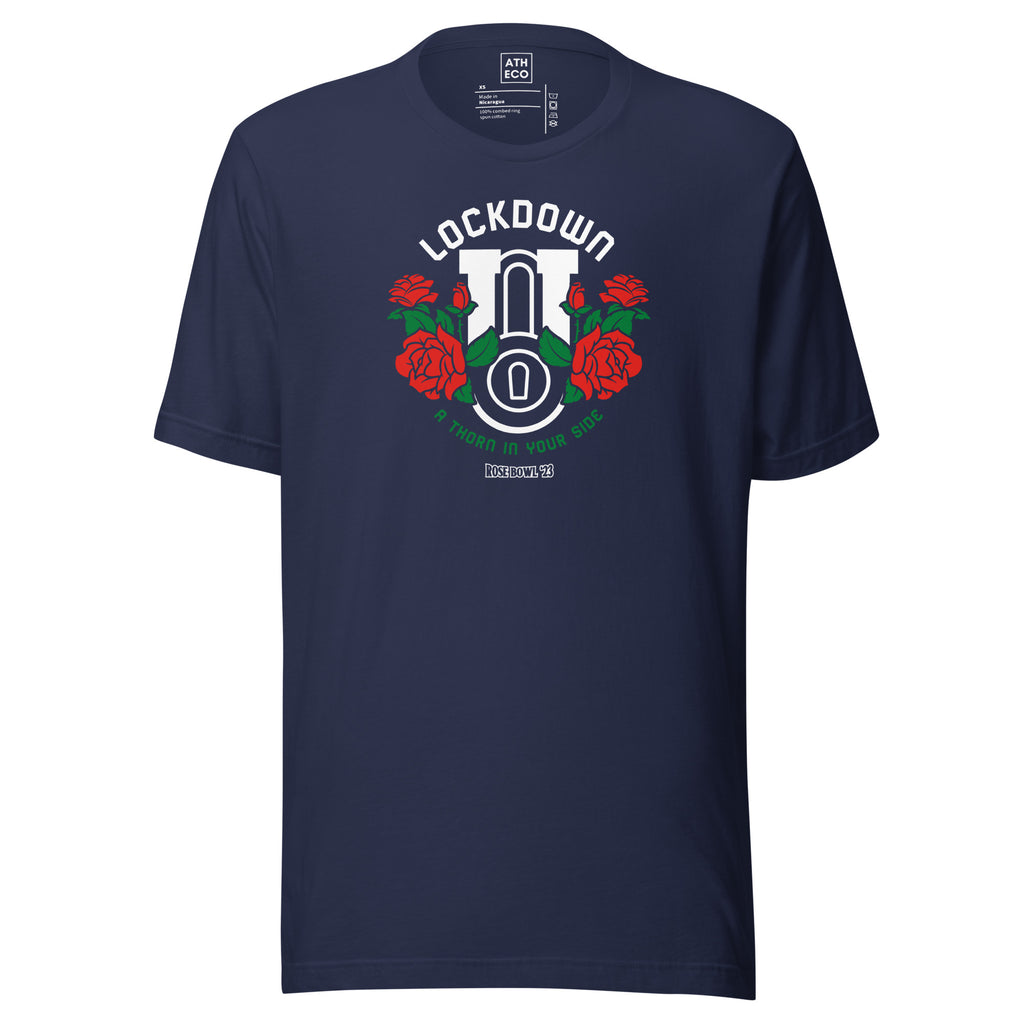 Lockdown U - Navy Rose Bowl Thorn T-Shirt PSU - ATH ECO