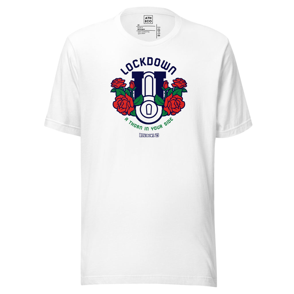 Lockdown U - White Rose Bowl Thorn T-Shirt PSU - ATH ECO